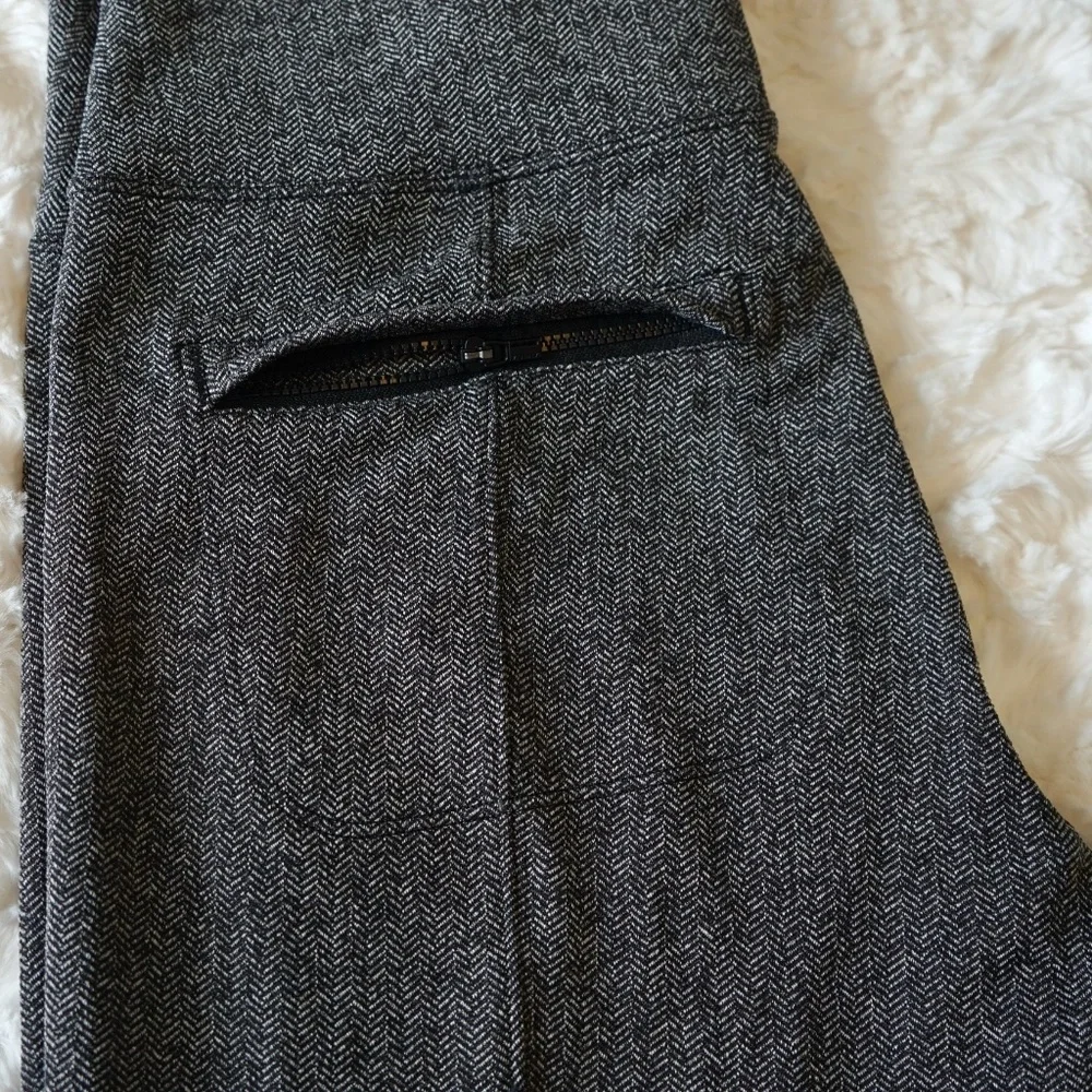 ATHLETA Women’s Pull On Delancey Gray Polyester Herringbone Tight w/pockets - M - Picture 4 of 14